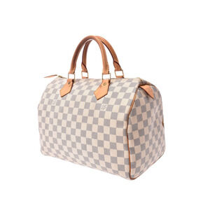 Louis Vuitton Azur Speedy leather White handbag